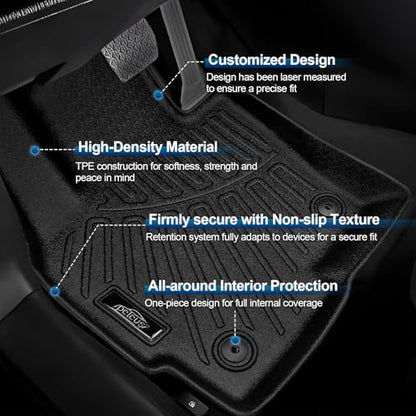 Peleus Floor Mats for Mazda CX5 2013 2014 2015 2016 (1st Gen),TPE All Weather Protection 2 Rows Car Floor Liners with Cargo Liner Mazda CX-5 Trunk Mat+Floor Mats - style: For Mazda CX5 2013-2016