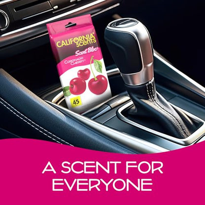 California Scents Power Bloc Car Air Freshener, Coronado Cherry Scent - size: 0.88 Ounce (Pack of 6)