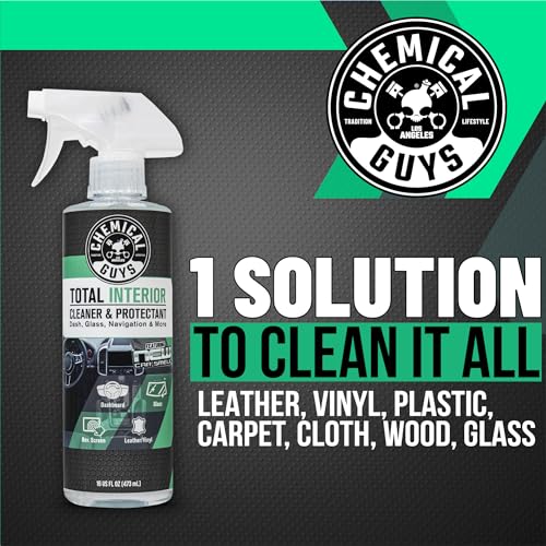 Chemical Guys SPI2341602 Total Interior Cleaner and Protectant, New Car Smell, (Safe for Cars, Trucks, SUVs, Jeeps, RVs & More) 2-16 fl oz - size: 16 Fl Oz (Pack of 1), style: New Car - 2 Pack