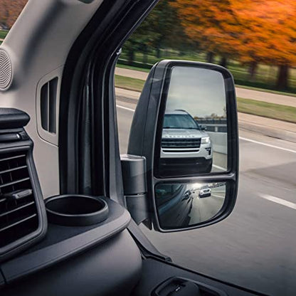 BDFHYK Mirror Glass Compatible with Transit T150 T250 T350 2015-2022 Side View Convex Mirror Glass with Backing Plate, Replaces BK3Z17K707B (Right Lower Side) - size: Right Passenger Side, style: 2015-2022 Transit T250
