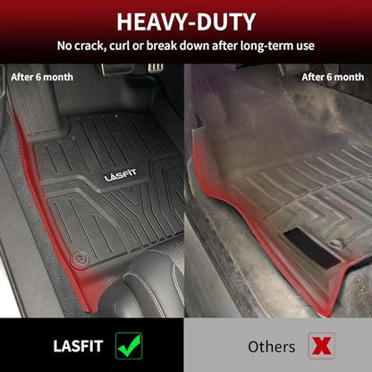 LASFIT Floor Mats for 10th Gen Honda Accord 2022 2021 2020 2019 2018 Sedan (Gasoline & Hybrid), All Weather TPE Custom Fit Anti-Slip Full Coverage Floor Liners,1st & 2nd Row, Black - style: 5）For Honda Accord | 2018-2022 | 1st & 2nd Row