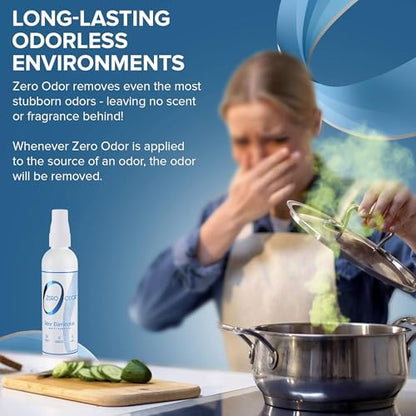 Zero Odor Multi-Purpose Odor Eliminator - Eliminate Air & Surface Odor – Patented Technology Best for Bathroom, Kitchen, Fabric, Closet- Smell Great Again, 8oz (Over 1000 Sprays) - size: 8 Fl Oz (Pack of 1)