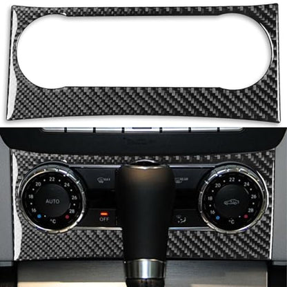 NVCNX Carbon Fiber Compatible with Mercedes-Benz C-Class W204 C250 C300 C350 C63 AMG 2012 2013 2014 Sedan / 2012-2015 Coupe Accessories Dash AC Control Panel Cover Sticker Decal Interior Trim B 1PC - color: Dash Ac Climate Control Panel Trim B - for 2012+
