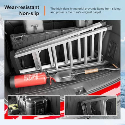 powoq 7 Seats Cargo Mat Compatible with 2013-2020 Nissan Pathfinder Trunk Mat 13 Infiniti JX35 & 14-20 Infiniti QX60 Replacement for 2013-2020 Pathfinder Accessories (Trunk Mat with Backrest Mats) - size: Compatible With Pathfinder/Qx60 | 2013-2020