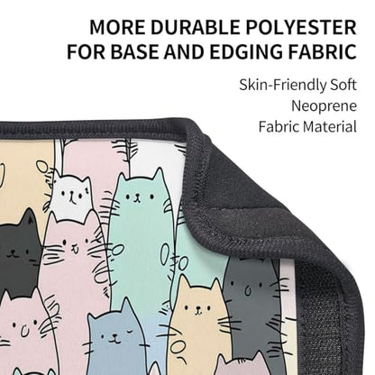 Seat Belt Cover Pad Cute Cartoon Cats Pattern Soft Safety Car Automotive Seat Belt Pads Cushion Shoulder Strap Covers for Cars or Bags, 2 Pcs - color: Cute Cartoon Cats Pattern