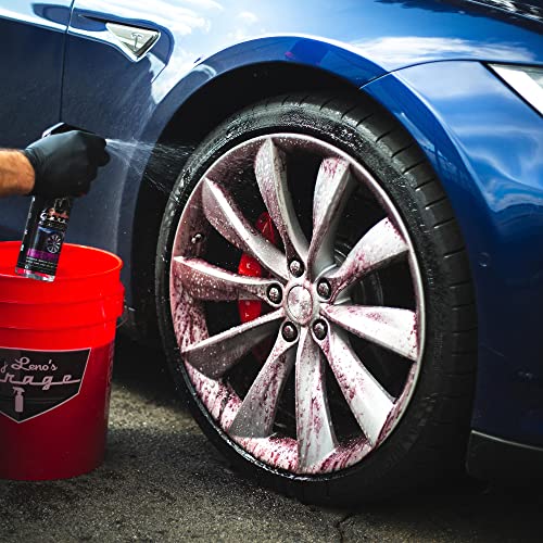 Jay Leno's Garage Car Detailing Kit with Bucket – Essential Car Cleaning Kit, Sprays, Liquids, Microfiber Towels, Applicators and Wash Mitt, All-in-One Car Detailing Kits for Interior & Exterior Care - style: Essential Detailing