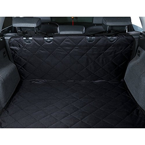HCMAX Luxury Dog Vehicle Cargo Liner Cover Pet Seat Cover Bed Floor Mat Nonslip Waterproof Universal for Car SUV Truck Jeeps Vans Black - XL