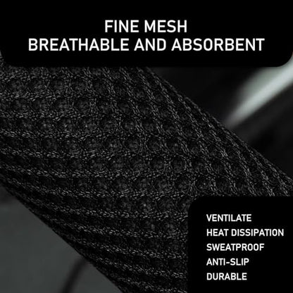 2 PCS/Set Car Gear Shift Knob Cover & Car Handbrake Cover, Anti-Slip Car Gear Shift Handle, Handbrake Cover Gear Cover Set, Universal for Most Cars (Black) - color: Black