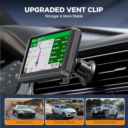 Vent Clip Mount for Garmin GPS – Air Vent Holder Compatible with Garmin Drive, DriveSmart, Nuvi, Dezl, Zumo Series – 360° Adjustable, Secure & Easy to Install - style: New Version (1 Pack)