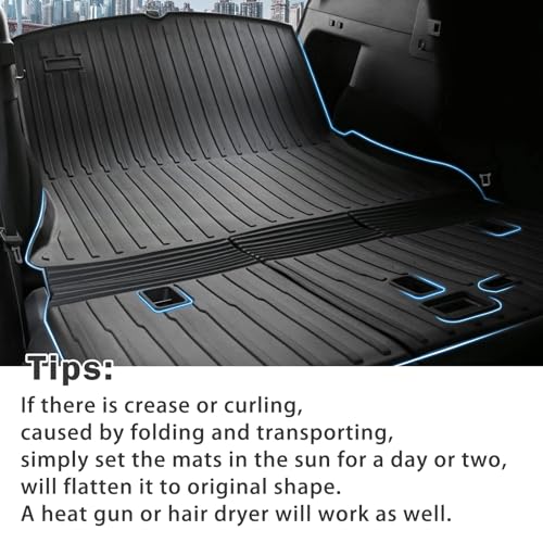 KUST Custom Fit Trunk Mat for 2020-2024 2025 Tesla Model Y Accessories 5 Seater (Not for 7 Seat or Juniper) Cargo Mat Liner Back Seat Protector All Weather Protection Black - style: Model Y 2020-2025 │ Trunk + Backrest Mat