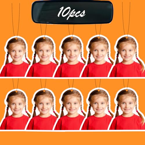 10/20/50/100Pcs Custom Air Fresheners with Picture Photo Logo - Personalized Double Sided Photo Air Freshener Personalized Gifts for Valentine's Day Birthday Anniversary(10pcs-Crop) - color: 10 Pcs - Crop