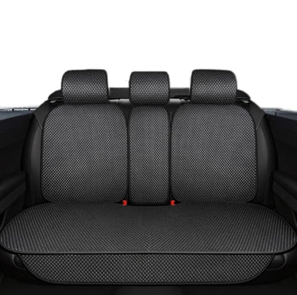 Auto Newer Luxury Breathable Rear Bench Car Seat Cover Fit Four Seasons, Back Seat Protector，Universal Rear of Car Seat Cushions,Universal Fit for 95% Cars,SUV,Pickup,Van（Rear Seat,Black - color: Black-Rear Seat