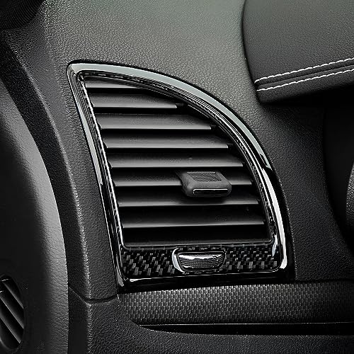 Car Air Vent Outlet Cover Decals for 2011 2012 2013 2014 Chrysler 300 / 300C / 300S / Limited/Base Accessories Carbon Fiber Interior Stickers - color: Air Vent Outlet，2011-2014