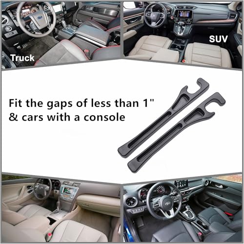 2 Pack Car Seat Gap Filler Stopper/Catcher, No-Drop Seat Guard Insert Between Seat and Console Black Car Accessories Auto Crevice Blocker Pad Plug Seat Gap Guard YMT-A02