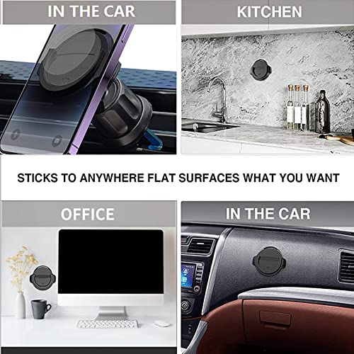 Socket Phone Mount for Car 360 Rotation Vent Phone Mount Holder Car Grips Dashboard Stand for Socket Users Fit for iPhone Samsung Universal(Vent + Flat) - style: Vent + Flat