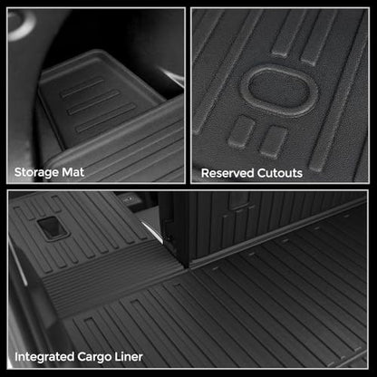 Cargo Mat for 2021-2026 Chevy Trailblazer (AWD & FWD) Accessories, Full Coverage All Weather Trunk Cargo Liner with Backrest Protectors