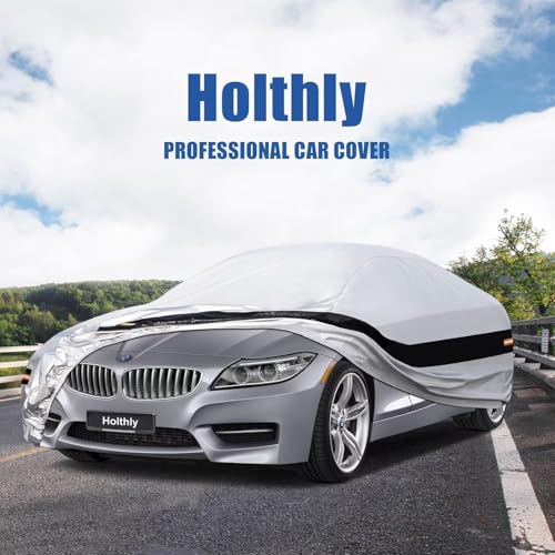 10 Layers Car Cover Custom Fit for BMW Z4 E85, E89, G29 (2009-2025), Waterproof All Weather for Automobiles, Outdoor Full Cover Sun Dust Rain Protection with Cotton. Silver - size: Custom Fit for Bmw Z4