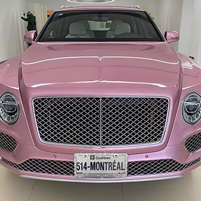Sparkly Bling Stainless Steel License Plate Frames for Women, 1PCS | Over 1000 pcs 14 Facets Bedazzled Clear Glass Diamond Rhinestone Crystals w/Free Glitter Diamond Box (White) - color: white