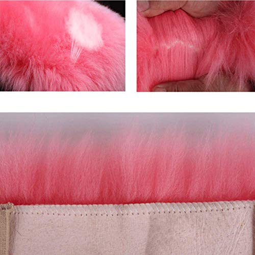 Auto Center Console Cover, Console Cover Armrest Pads, Warm Winter Sheepskin Wool Car Armrest Seat Box Pad Cushion Protector Universal Fit (Bright Red) - color: Bright Red