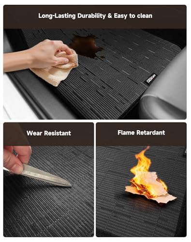 Ultra Durable Car Floor Mats, Premium PVC Coil All-Weather Automotive Floor Mats, Universal Fit with Anti-Slip Nibbs Backing, Waterproof | Wear Resistant | Flame Retardant, Black 4PCS - color: Black