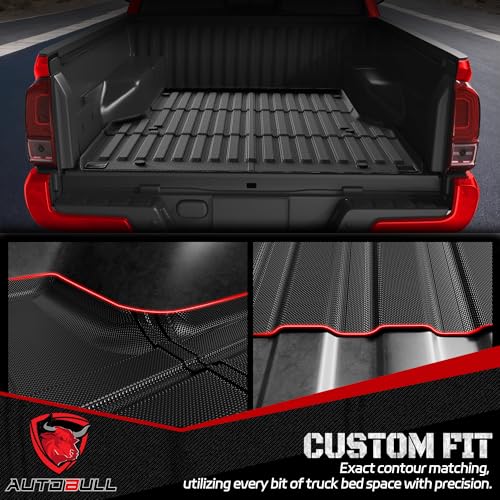 Truck Bed Mat Bed Liner Fit for Toyota Tacoma 2005-2023 (5FT,60.3"), Vehicle Truck Bed Liner Custom Fit All Weather Protection TPE Pickup Car Bed Mat - style: 14)2005-2023 |Toyota Tacoma Bed Mat (5FT)