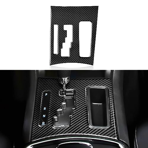 Car Gear Shift Panel Decals for 2011-2014 Chrysler 300 / 300C / 300S / Limited/Base Accessories Carbon Fiber Interior Stickers - color: Gear Shift 2011-2014, B