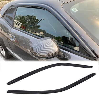 Rainproof Side Window Wind Deflector fit for 2008-2023 Dodge Challenger, 2pcs Protective Replacements Rain Guards Set Window Visor 92010 - size: 2008-2023 Dodge Challenger