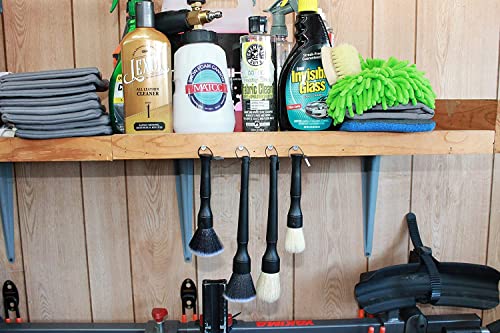 Ultra-Soft Detailing Brush Set, Comfortable Grip and Scratch-Free Cleaning for Exterior, Interior Panels, Emblems, Badges, Gauge Cluster, Infotainment Screen