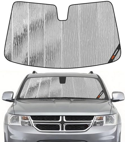 Pigenius Windshield Sunshade for Dodge Journey 2009-2020 Front Window Shade - AstraGuard - color: Silver, size: 2009-2020 Journey