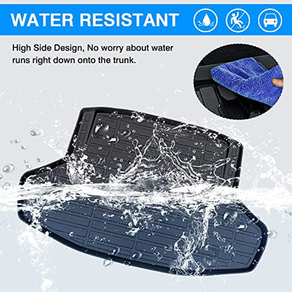 Cartist Cargo Liner Compatible with 2022-2025 2026 Honda Civic Sedan (NOT for Hatchback) All Weather Trunk Mat Anti-Slip High Side Carpet Protection TPE Odorless - size: 1)Honda Civic Sedan 2022-2025
