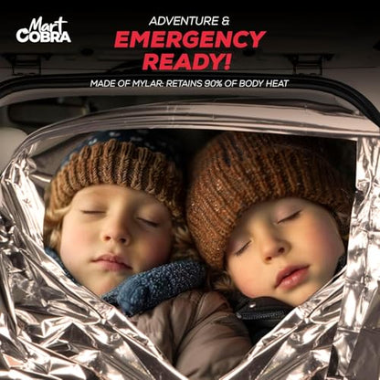 Emergency Blanket 4-Pack Space Mylar Blankets Survival Gear and Supplies Reusable Thermal Camping Hunting Essentials First Aid Car Backpacking Marathon Kit Prepper Go Rave Bug Out Bag Foil Cold Winter - size: 4 Pack
