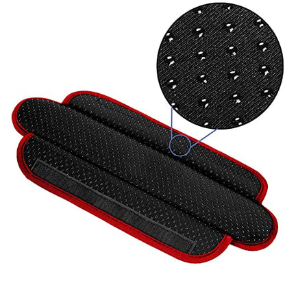 ZINZ Ultra Thick & Breathable Universal Shoulder Pad Cushion for Bag - Long & Comfort - color: Black-wine Edge