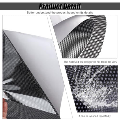 ZIMISI 4PCS Car Side Window Sunshade, Block UV Rays Car Window Shade for Baby, Reusable & Washable Static Cling Film Stickers, Windshield Sun Shade Privacy Protector Accessories