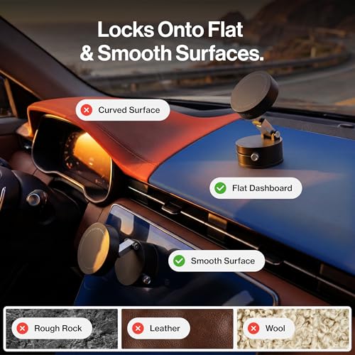 Statik HyperMount (Gen 2) Phone Mount, Magnetic Phone Holder, Car Mount for Phone Works on Smooth & Lightly Textured Surfaces, iPhone, Samsung, and Android Compatible, 3 Pack - size: 3 Pack