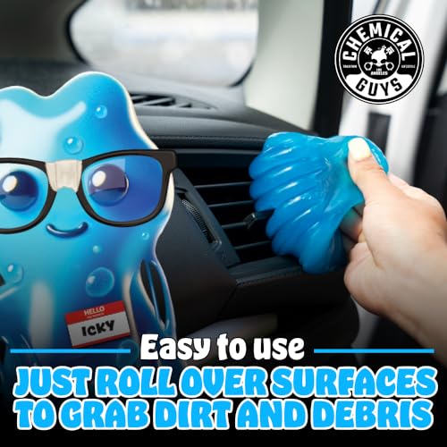 Chemical Guys Sticky Icky Car Cleaning Gel, Green Apple & Sweet Strawberry Scent - Detailing Kit, Car Dust Crevice Cleaner, Slime Auto Air Vent, Cleaning Putty for Keyboard Cleaner (4 Pack) - CJK1004 - size: 3.5 Ounce (Pack of 4), style: Various