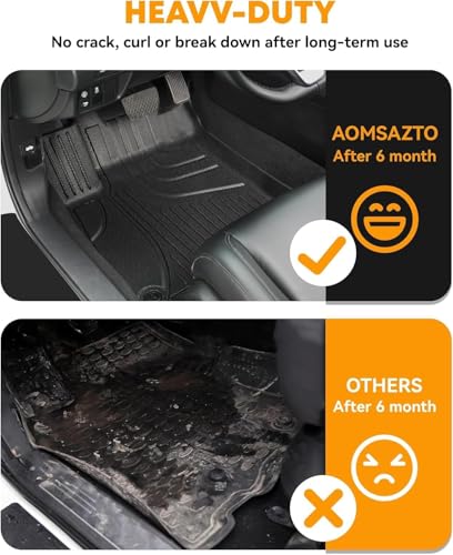 AOMSAZTO Floor Mats Compatible with 2024 2025 Toyota Land Cruiser & Lexus GX550: All Weather Floor Liner Replacement for 2025 Toyota Land Cruiser Interior Accessories - style: 2024-2025 | For Toyota Land Cruiser Floor Mats