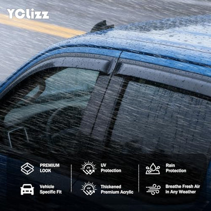 Window Visors Rain Guards Compatible with Dodge Challenger 2008-2023, Out-Channel Side Window Wind Deflectors Vent Shades Accessories, Dark Smoke, 2014 2015 2016 2017 2018 2019 2020 2021 2022 - size: 2008-2023 Dodge Challenger