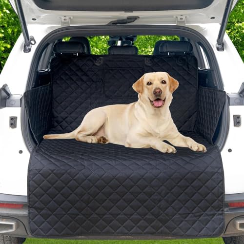 SUV Cargo Liner for Dog Car Seat Cover Waterproof Pet Cargo Cover Nonslip Dog Seat Cover with Bumper Flap Protector for SUV Trunk Sedans Vans（70L”*40W“） - size: 70" x 40"