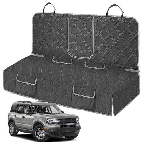 Dog Car Seat Cover Compatible with 2021-2025 Ford Bronco Sport, Waterproof Pet Bench Seat Cover for Back Seat, 600D Heavy Duty Scratch Proof Nonslip Truck Seat Covers for Dogs - size: 2021-2025 Bronco Sport