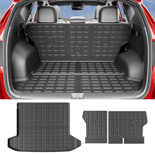 Xipoo Cargo Liner Compatible with 2022-2026 Tucson Cargo Liner Backrest Mat TPE Back Seat Protector Replacement for 2022 2023 2024 2025 2026 Tucson Accessories (Rear Trunk Mat+Rear Backrest Mat) - color: Rear Trunk Mat+Rear Backrest Mat