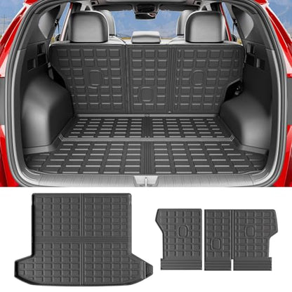 Xipoo Cargo Liner Compatible with 2022-2026 Tucson Cargo Liner Backrest Mat TPE Back Seat Protector Replacement for 2022 2023 2024 2025 2026 Tucson Accessories (Rear Trunk Mat+Rear Backrest Mat) - color: Rear Trunk Mat+Rear Backrest Mat