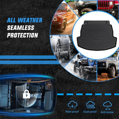 Nilight Cargo Mats for Toyota Corolla Sedan & Hybrid 2020 2021 2022 2023 2024 2025,All Weather Protection Heavy Duty Cargo Liners - size: 2020-2025 Toyota Corolla|cargo Mat