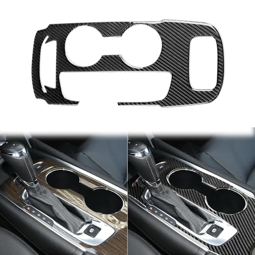 Black Carbon Fiber Compatible with Chevrolet/Chevy Malibu 2016 2017 2018 2019 2020 2021 2022 2023 2024 2025 Accessories Car Gear Shift Control Anti-Scratch Panel Cover Interior Trim Decal -C - color: Gear Shift Panel -C