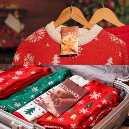 MYARO 20 Packs Cedar Cinnamon Vanilla Berries Potpourri Bag Scent Sachet for Closet Drawer Room Car Home Air Freshener Shoe Odor Elimination - color: Cedar Cinnamon Vanilla Berries