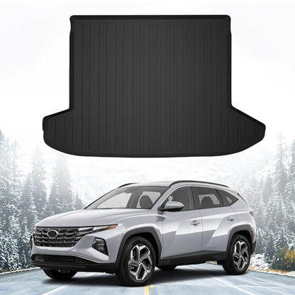 Premium Cargo Liner for Hyundai Tucson 2022-2025, 2026 Without Subwoofer - 100% Protection - Custom Fit Car Trunk Mat - All-Season Cargo Mat - 3D Shaped Laser Measured Trunk Liners for Tucson - size: Compatible With Tucson Without Subwoofer