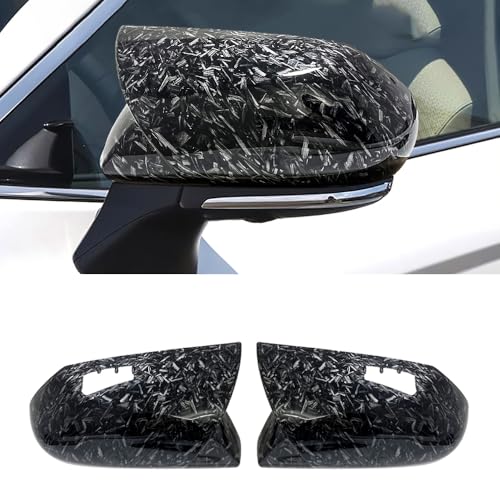 Side Mirror Cover Compatible with Toyota (Camry 2018-2025, Ox Horn Style-Forged Carbon Fiber Pattern) - size: Ox Horn Style-Forged Carbon Fiber Pattern