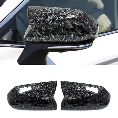 Side Mirror Cover Compatible with Toyota (Camry 2018-2025, Ox Horn Style-Forged Carbon Fiber Pattern) - size: Ox Horn Style-Forged Carbon Fiber Pattern