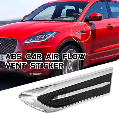 2 PCS Plastic Car Air Vent Trim Sticker, Hardy Body Vent Sticker, Suitable for Most Cars and Vehicles with Decorative Designs