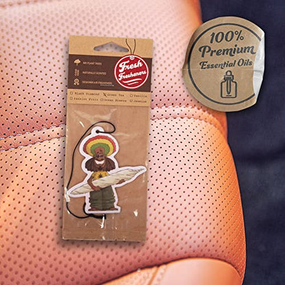Funny Naughty Unique Car Air Fresheners Scented With Premium Oils By Fresh Fresheners (Rastaman) - color: Rastaman