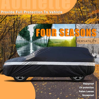 Chevrolet Car Cover Custom-Fit Car Cover for Chevy Tahoe, Waterproof All-Weather Car Cover, Lightweight Full Exterior Cover for Outdoor Protection Against Sun, Rain, Dust, Snow, and Wind. - size: Custom-Fit Chevy Tahoe